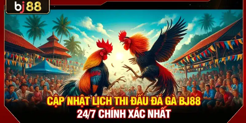 Lịch Thi Đấu Đá Gà BJ88 - Cập Nhật Trận Chiến Mới Nhất 3 Cập nhật lịch thi đấu đá gà BJ88 24/7 chính xác nhất