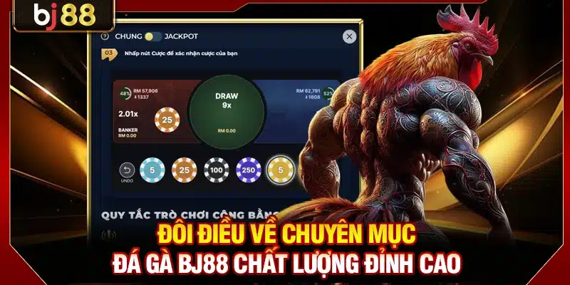 Đá Gà BJ88 - Thiên Đường Cá Cược Chọi Kê Đẳng Cấp Quốc Tế 2 Đôi điều về chuyên mục đá gà BJ88 chất lượng đỉnh cao