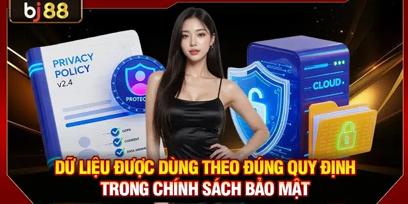 Chính Sách Bảo Mật BJ88 - Điều Khoản Bảo Vệ Dữ Liệu 2 Dữ liệu được dùng theo đúng quy định trong chính sách bảo mật