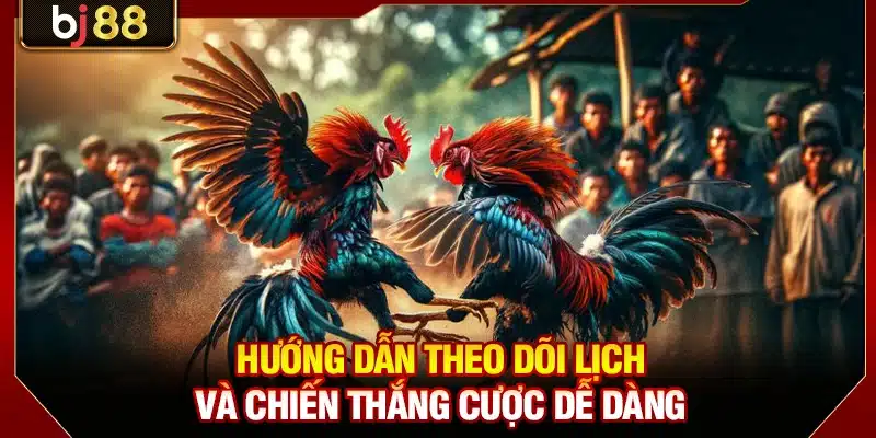 Lịch Thi Đấu Đá Gà BJ88 - Cập Nhật Trận Chiến Mới Nhất 4 Hướng dẫn theo dõi lịch và chiến thắng cược dễ dàng