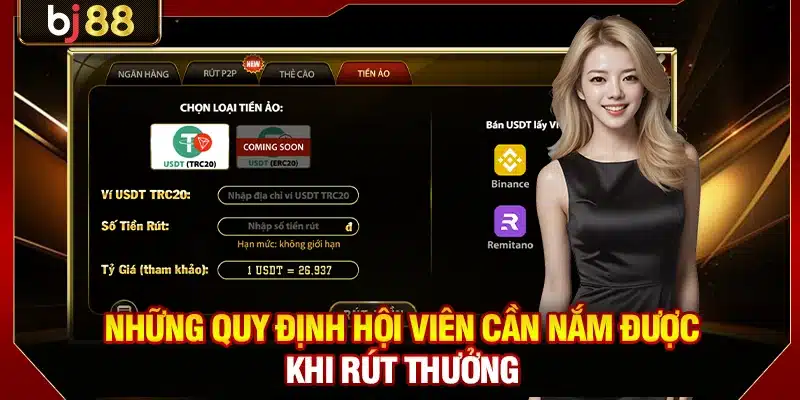 Hướng Dẫn Rút Tiền BJ88 Chi Tiết Dành Cho Hội Viên Mới 2 Những quy định hội viên cần nắm được khi rút thưởng